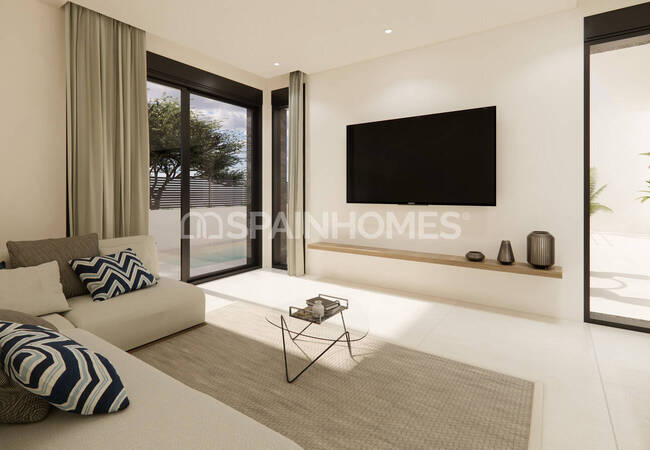 Alicante Dolores'te Olanaklara Yakın Sitede Havuzlu Villalar 7