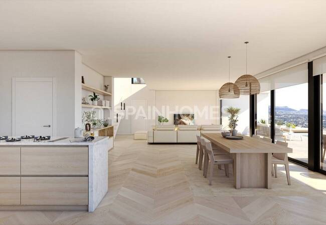 Cumbre Del Sol Alicante'de Denize Yakın Müstakil Villa 4