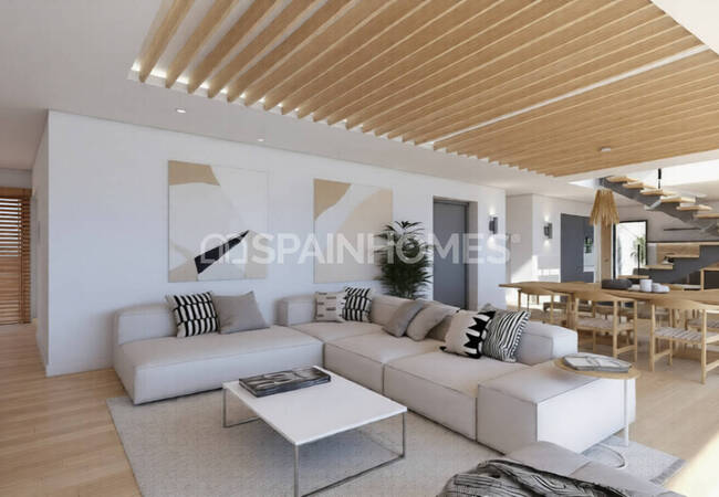 Alicante Benitachell’de Plaja Yakın Deniz Manzaralı Villa 5