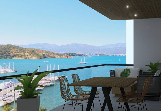 Immobilier Contemporain Avec Vue Mer À Fethiye Mugla