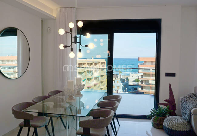 Sea View Apartments with Pool in Gated Complex in Guardamar Del Segura
