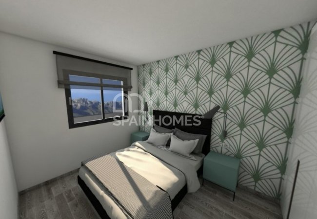 Finestrat Alicante’de Dağ ve Deniz Manzaralı Modern Daireler 13