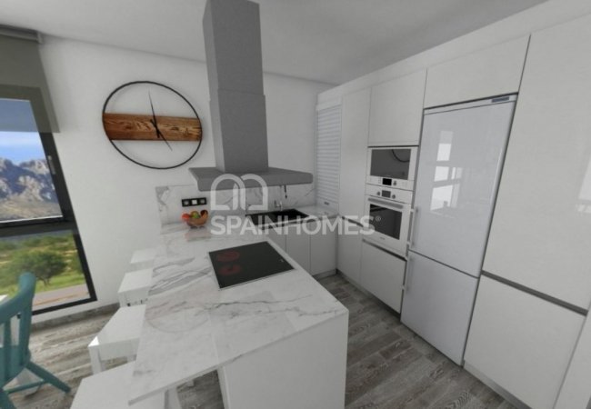 Finestrat Alicante’de Dağ ve Deniz Manzaralı Modern Daireler 6