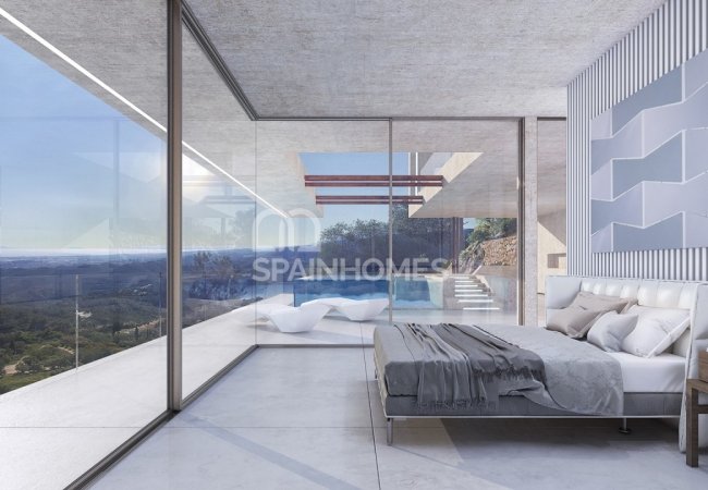 Marbella Istán'da Deniz Manzaralı Lüks Tasarımlı Villa 4