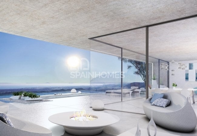 Marbella Istán'da Deniz Manzaralı Lüks Tasarımlı Villa 6