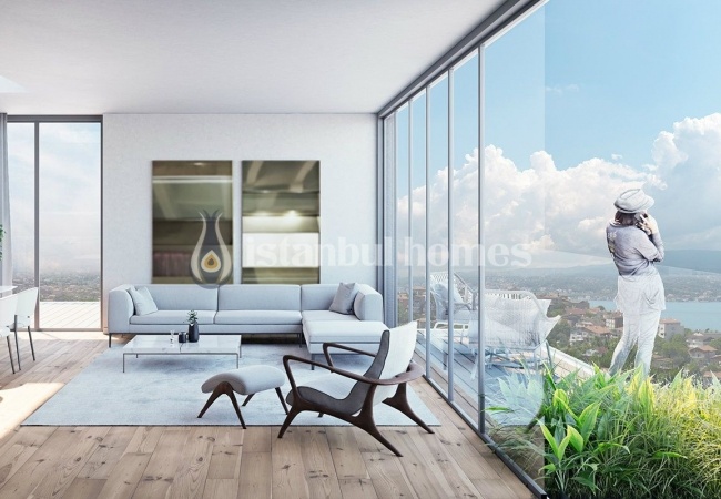 High-grade Flats with Admirable Bosphorus View in Beykoz 9