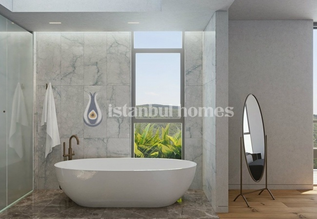 High-grade Flats with Admirable Bosphorus View in Beykoz 17