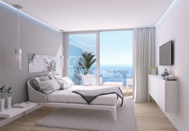 Fuengirola’da Modern Tasarımlı Deniz Manzaralı Daireler 10