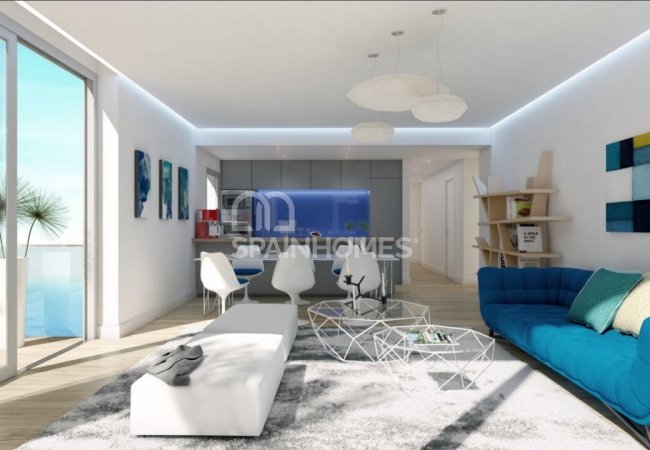 Fuengirola’da Modern Tasarımlı Deniz Manzaralı Daireler 8