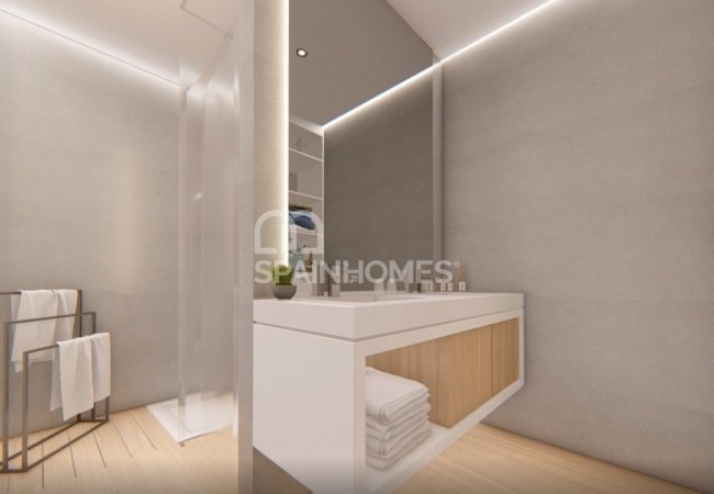 Torrox Málaga'da Modern Tasarımlı Deniz Manzaralı Daireler 22