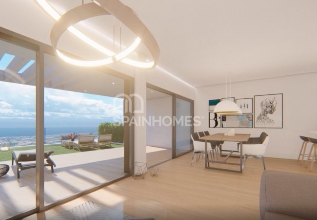 Torrox Málaga'da Modern Tasarımlı Deniz Manzaralı Daireler 14