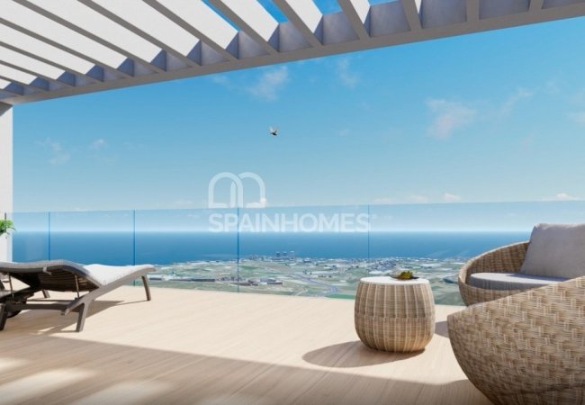 Torrox Málaga'da Modern Tasarımlı Deniz Manzaralı Daireler 18