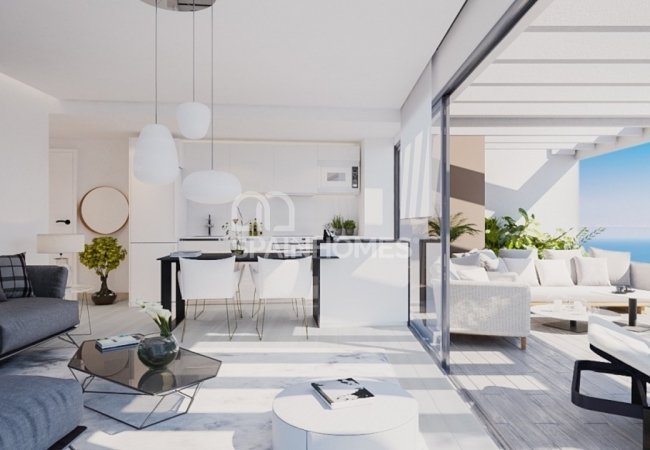 Torrox Málaga'da Modern Tasarımlı Deniz Manzaralı Daireler 11