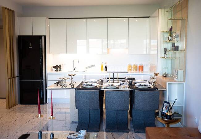 Новые Квартиры в Многоквартирном Проекте в Санджактепе 13