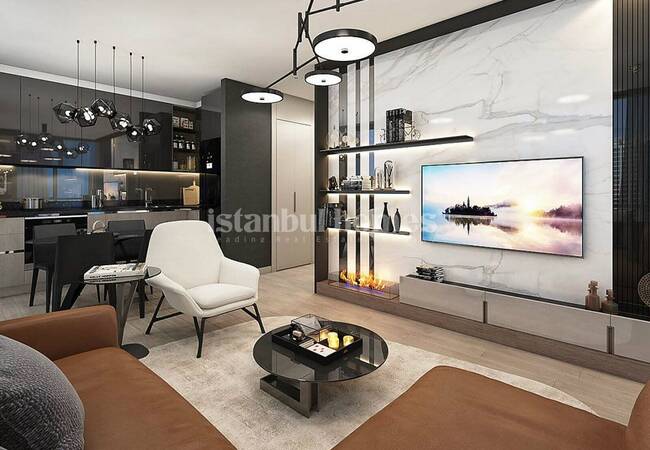 Квартиры 1+1 с Видом на Город и Лес в Сарыер, Маслак 10