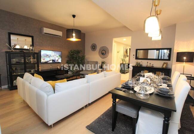 آپارتمان های استانبول با مناطق مجتمع سبز در عمرانیه 14