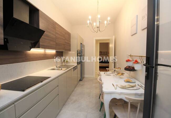 آپارتمان های استانبول با مناطق مجتمع سبز در عمرانیه 15