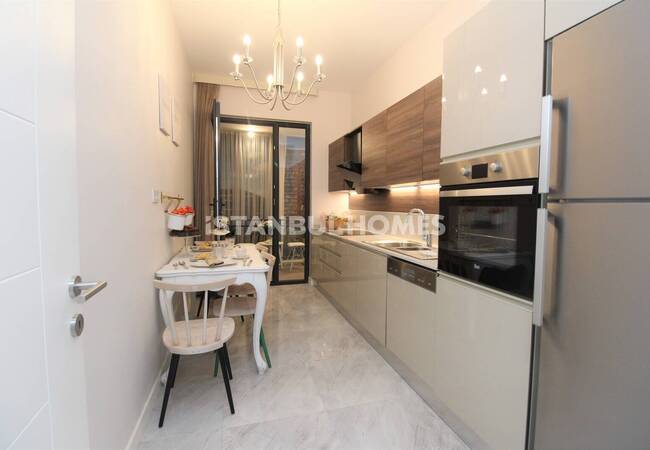 آپارتمان های استانبول با مناطق مجتمع سبز در عمرانیه 16