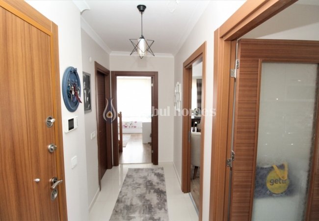 Двухуровневая Квартира в Комплексе с Бассейном в Аташехире 15