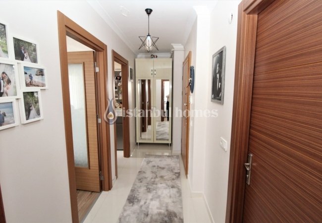 Двухуровневая Квартира в Комплексе с Бассейном в Аташехире 16