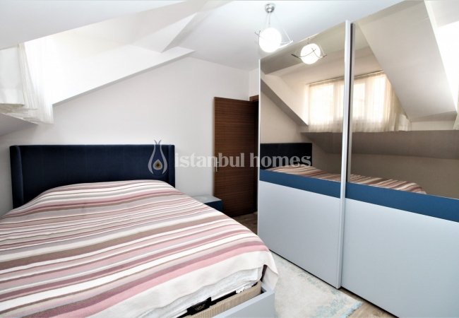 Двухуровневая Квартира в Комплексе с Бассейном в Аташехире 9