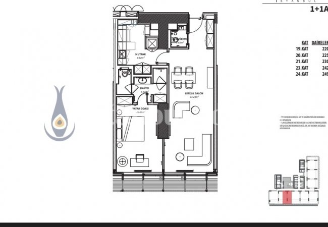 Apartments in a Complex with Comprehensive Services in Sisli 15