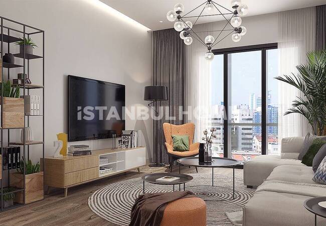 Modern Apartments in a Secure Complex in Kagithane 4