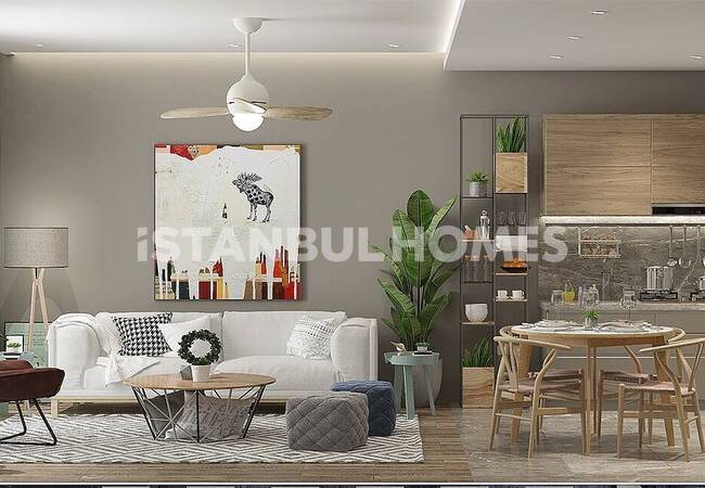 Modern Apartments in a Secure Complex in Kagithane 5