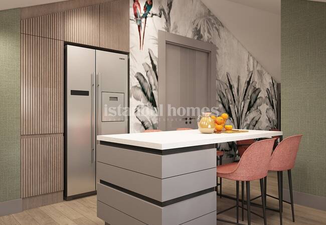 New Build Triplex Villas with Private Pool in Beylikduzu 34