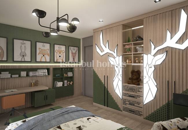 New Build Triplex Villas with Private Pool in Beylikduzu 35