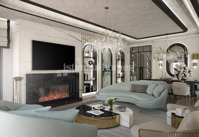 New Build Triplex Villas with Private Pool in Beylikduzu 11