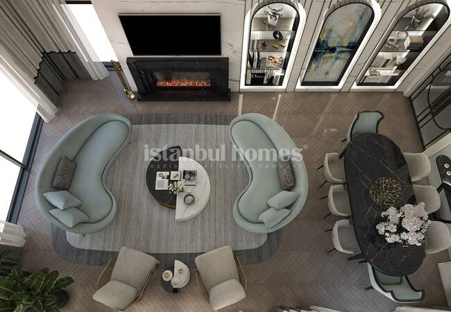 New Build Triplex Villas with Private Pool in Beylikduzu 14