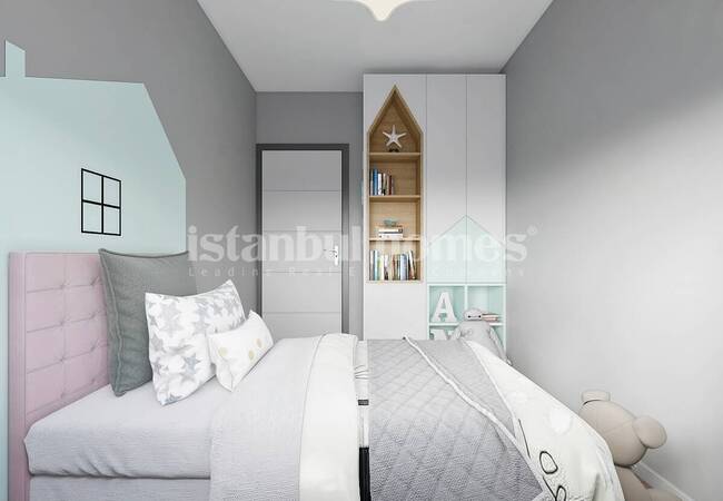 Apartments with Spacious Design Near Subway in Bagcilar 15