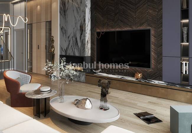 Immobilier Vue Sur Bosphore Dans Une Résidence Récurisée À Uskudar 7