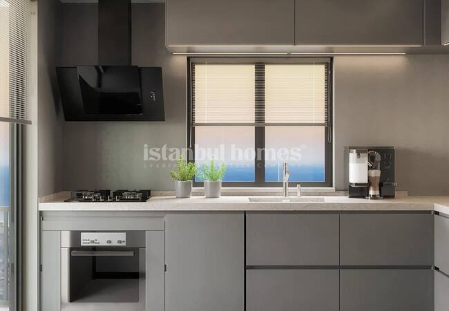 Immobilier Vue Sur Bosphore Dans Une Résidence Récurisée À Uskudar 8