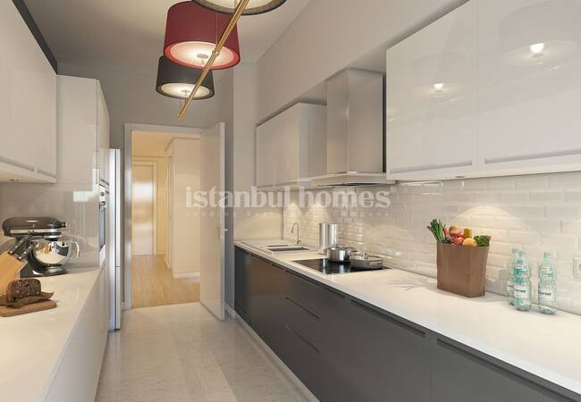 Meerblick Wohnungen Im Komplex Nahe Der U-bahn In Kartal 13