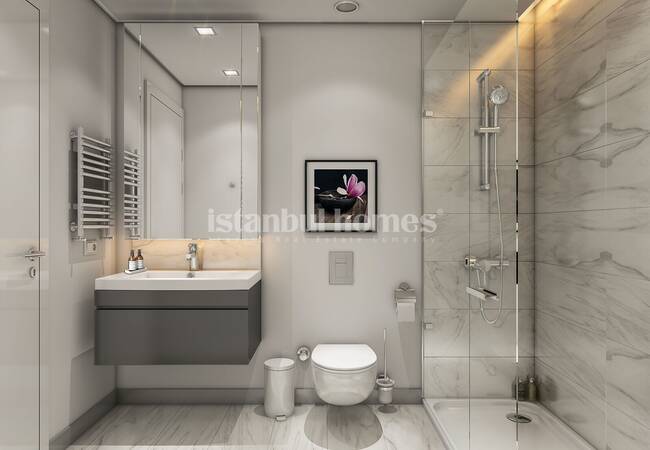 Meerblick Wohnungen Im Komplex Nahe Der U-bahn In Kartal 17