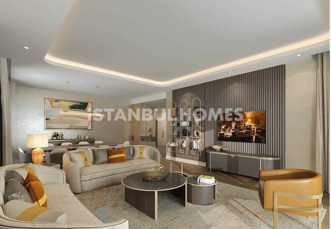 İstanbul Beşiktaş'ta Kapsamlı Projede Deniz Manzaralı Daire 8