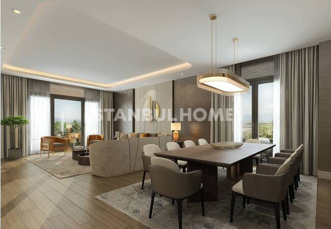 İstanbul Beşiktaş'ta Kapsamlı Projede Deniz Manzaralı Daire 9