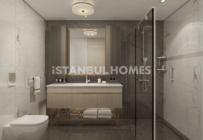 İstanbul Beşiktaş'ta Kapsamlı Projede Deniz Manzaralı Daire 13