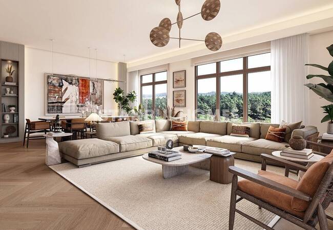 Квартиры с Высокими Потолками в Жилом Комплексе в Эюпе 13