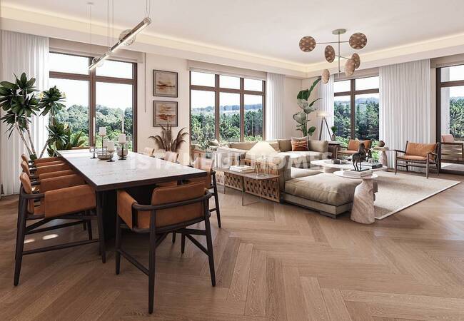 Квартиры с Высокими Потолками в Жилом Комплексе в Эюпе 14