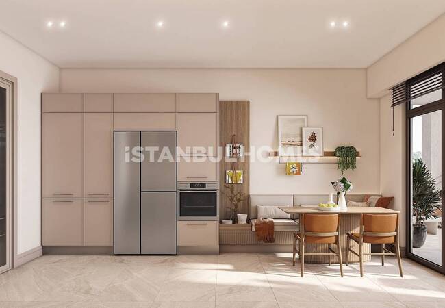 Квартиры с Высокими Потолками в Жилом Комплексе в Эюпе 16