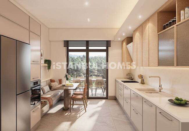 Квартиры с Высокими Потолками в Жилом Комплексе в Эюпе 17