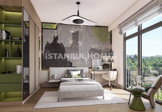 Квартиры с Высокими Потолками в Жилом Комплексе в Эюпе 21