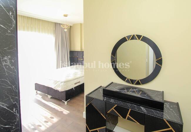 Furnished Apartment in Complex at 650 Meters From Sea in Buyukcekmece 33