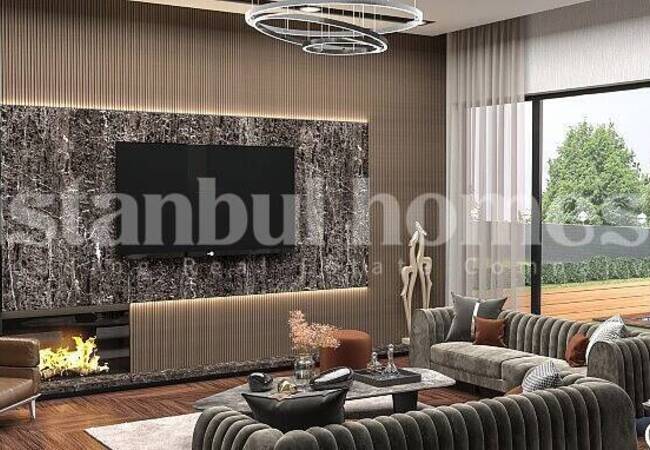 贝里克杜祖 (beylikdüzü) 带花园和泳池的三层别墅 9