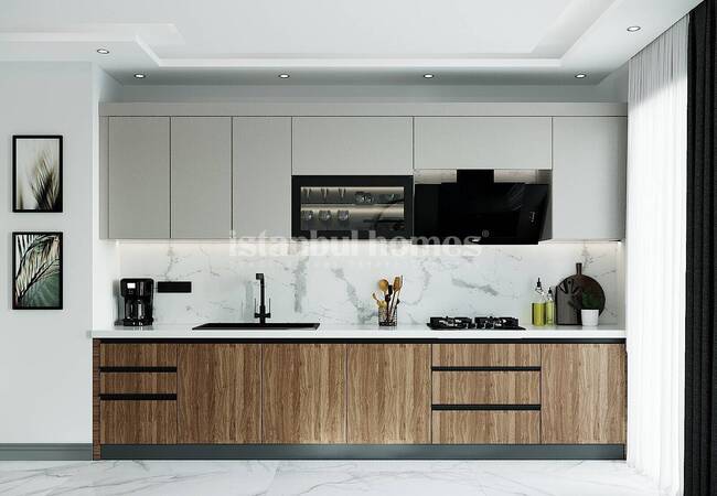 شقق جديدة في مجمع السكني آمن في اسطنبول باشاك شهير 5