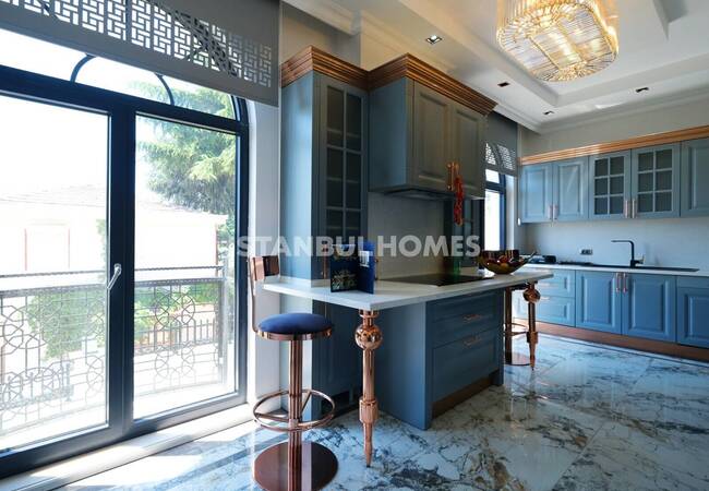 伊斯坦布尔 Buyukcekmece 的海景别墅和私人游泳池 16