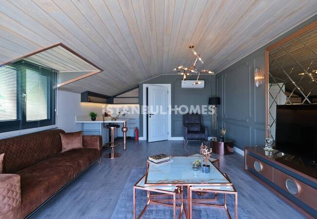 伊斯坦布尔 Buyukcekmece 的海景别墅和私人游泳池 33